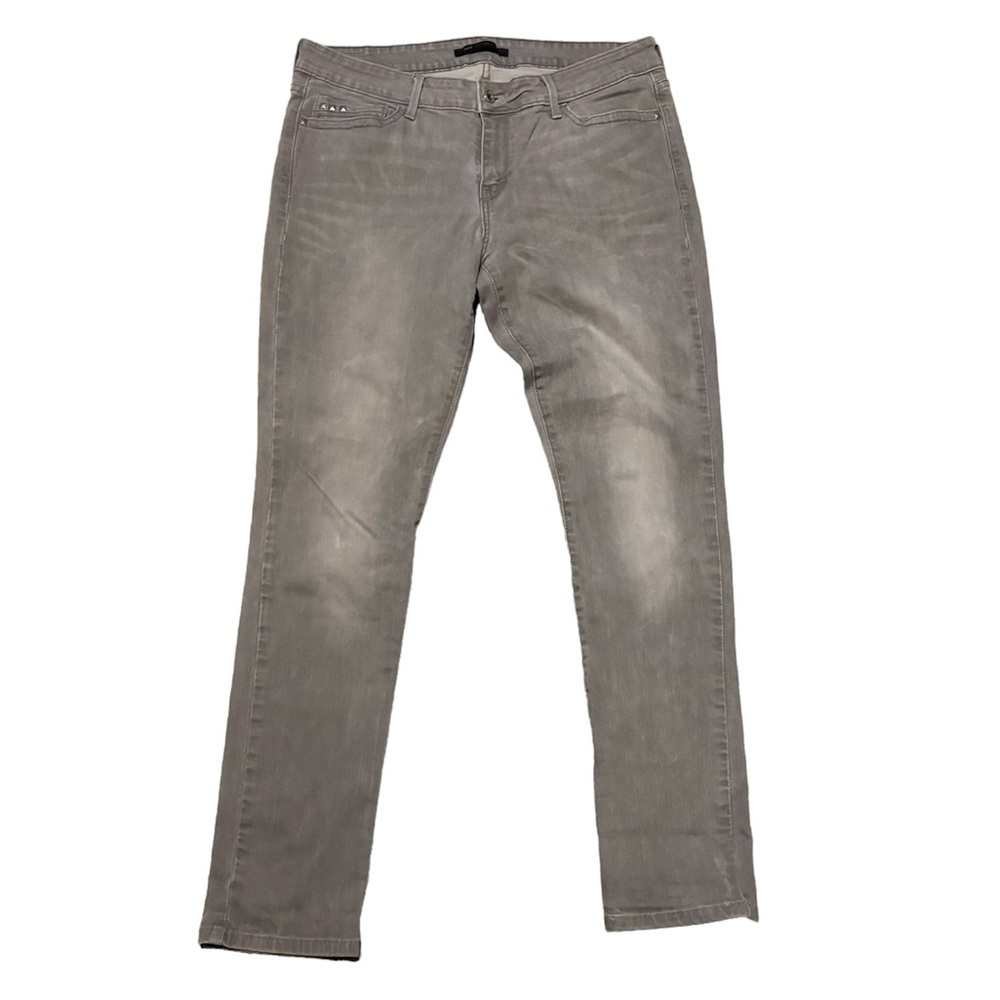 Levi’s 545 Studded Gray Skinny Jean Zipper Pocket Size 14